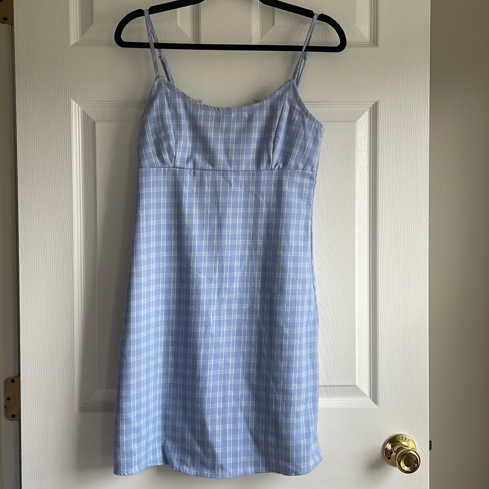 John Galt Plaid Mini Dress